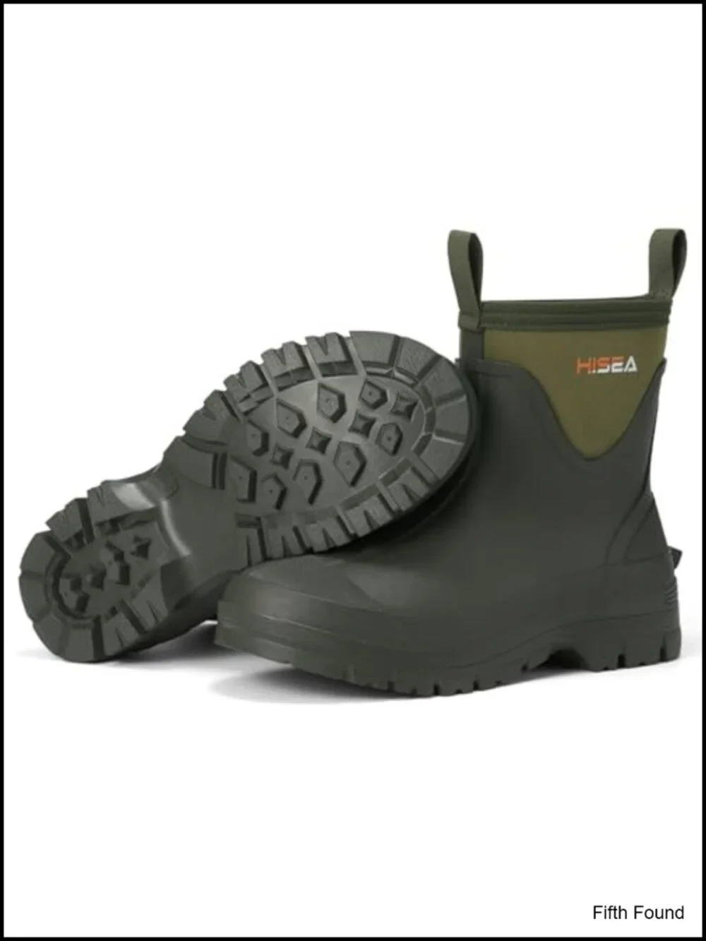 Chelsea Rain Boots Waterproof Neoprene Rubber Pull-On Ankle Garden Shoes
